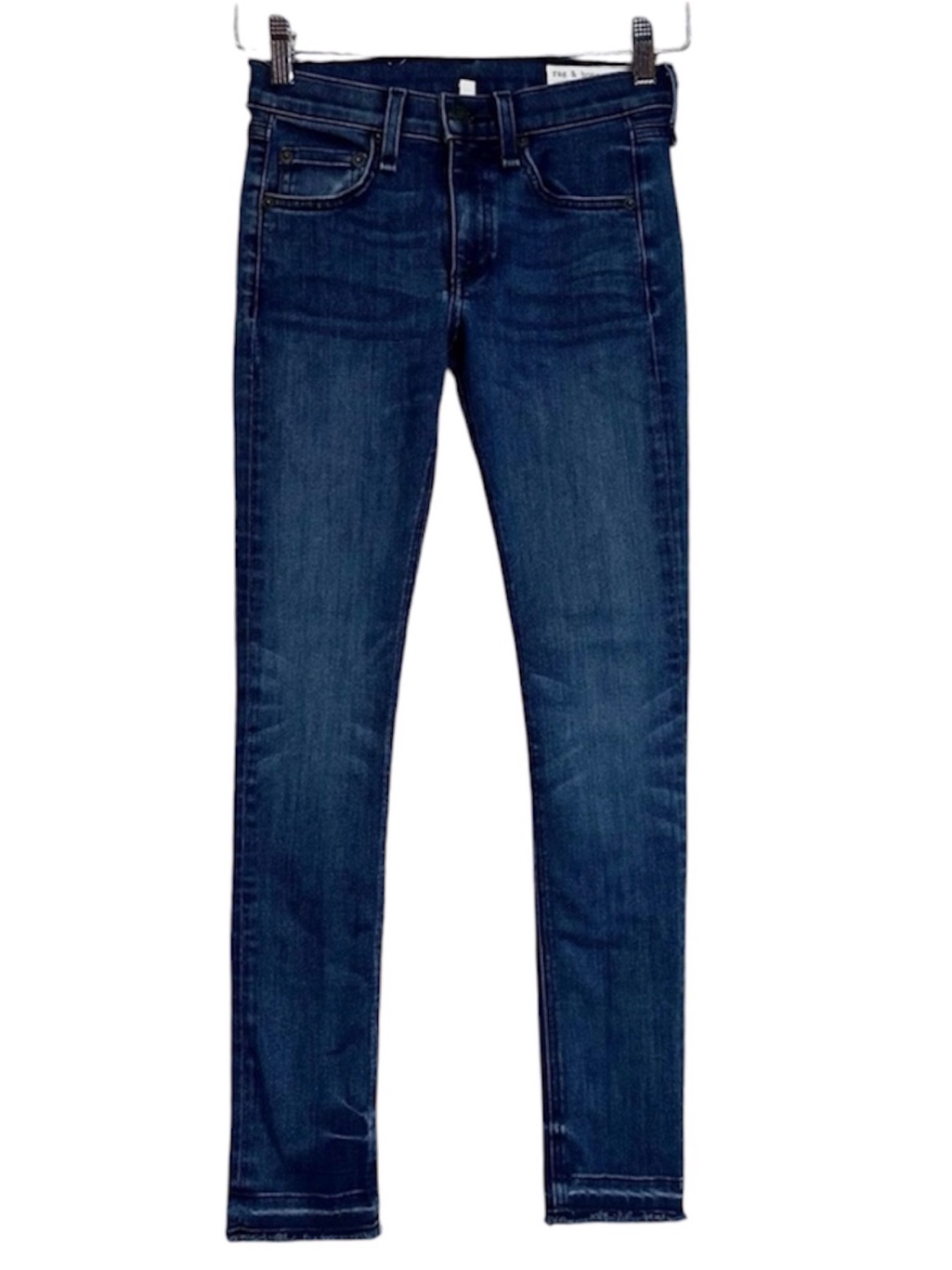 Rag & Bone Alembic Ankle Skinny Distressed Raw Hem Jeans